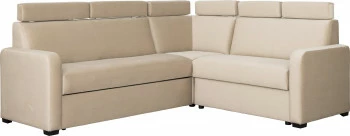 Narożnik Lazur z siedziskiem 3-os. rokładanym i 2-os. (plusz beż)