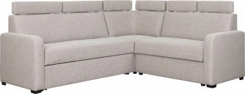 Narożnik Lazur z siedziskiem 3-os. rokładanym i 2-os. (gustimo latte) 