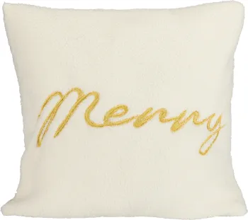 Poszewka Merry Christmas 244 (kremowy/złoty) 
