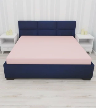 Prześcieradło z gumką (różowe-180x200x30cm) 