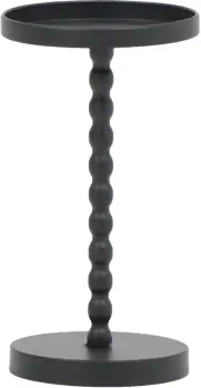 Stolik metalowy pomocniczy/kwietnik mały Naturos 42 (czarny)