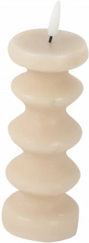 Świeca LED duża Soho 7 (beżowy) 