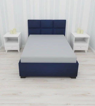 Prześcieradło z gumką (szare 120x200x30cm) 