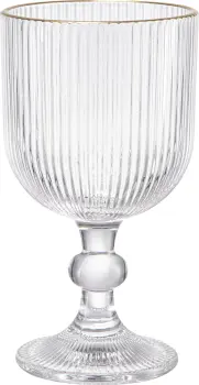 Pucharek szklany Rifle ze złotą obwódką (370 ml) 