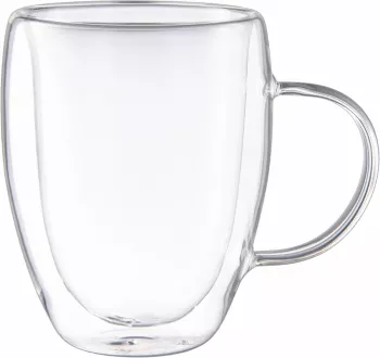 Zestaw 2 kubków szklanych Andrea 360 ml 