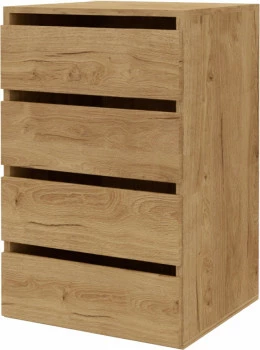 Kontenerek do szafy przesuwnej (4 szufl.) szer. 45cm (dąb Soma ciemny) 