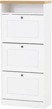 Szafka na obuwie Toskania (biały/dąb Soma ciemny) 