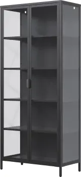 Witryna metalowa Groovi 2 drzwiowa (czarny)