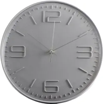 Zegar ścienny Naturos (latte/srebrny)