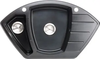 Zlew narożny Hornet 3 (czarny) 